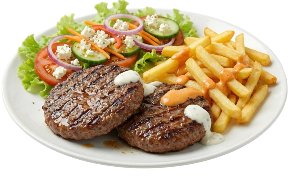 assiette steack haché